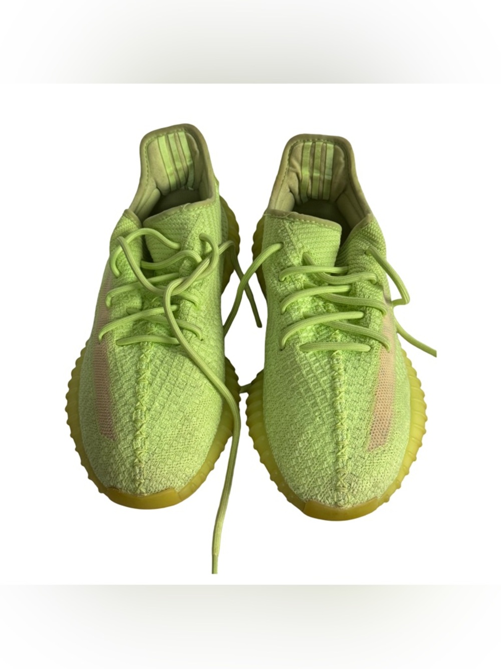Adidas Yeezy Boost 350 V2 GID "Glow" Green Unisex Size M 6.5/W 9 Sneakers EG5293